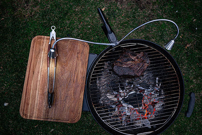 Double Extreme Grill Light - Super Bright Dual LED BBQ Lights for Grill - 360° Flexible Stainless Steel Gooseneck - Great BBQ Grill Accessories - Weather Resistant, Batteries Included