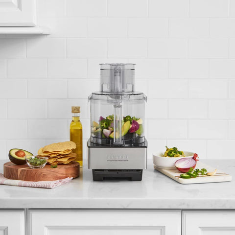 Image of Food Processor 14-Cup Vegetable Chopper for Mincing, Dicing, Shredding, Puree & Kneading Dough, Stainless Steel, DFP-14BCNY