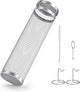 BLOOPIC Grilling Accessories Camping Barbecue Bbq Accessories for Outdoor round Grill Mesh Portable Kitchen Cooking Accessories Tools for Vegetables Steak Large (12.24 X 3.78 X 3.74 Inch)