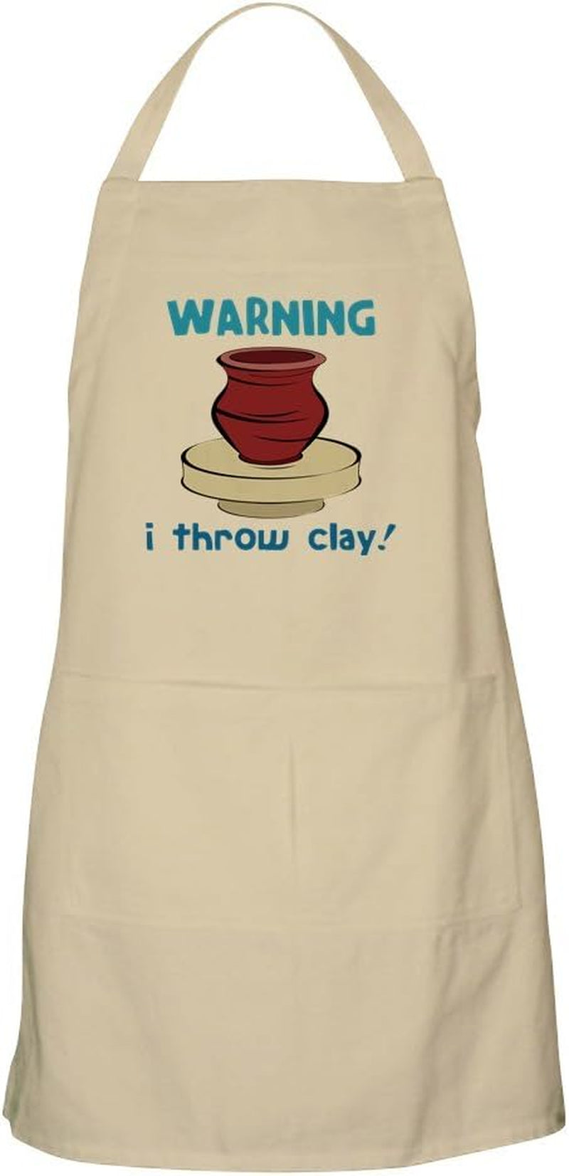 Warning Kitchen Apron with Pockets, Grilling Apron, Baking Apron