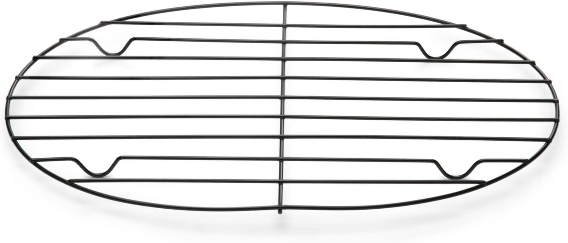 Fox Run - 57213 Fox Run Non-Stick Oval Roasting/Cooling Rack, 11.25 X 8.25 X 0.5 Inches, Metallic