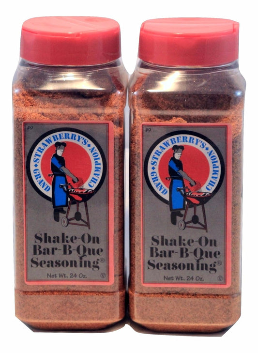 Strawberry'S Grand Champion Shake-On Bar-B-Que Seasoning, 24 Ounce (Pack of 2)