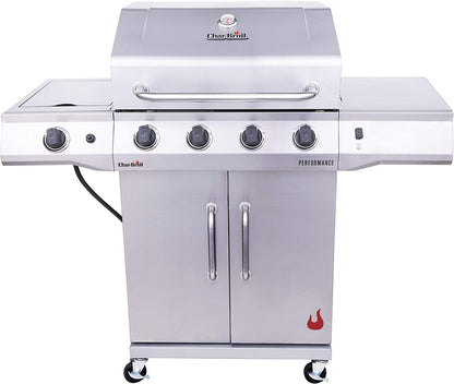 Performance Series Convective 4-Burner with Side Burner Cabinet Propane Gas Stainless Steel Grill - 463354021