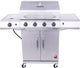 Performance Series Convective 4-Burner with Side Burner Cabinet Propane Gas Stainless Steel Grill - 463354021