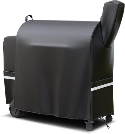 Grill Cover for Traeger Pro 34, Pro 780 Series Wood Pellet Grill, Waterproof Anti-Fade BBQ Smoker Cover for Texas Elite 34 Grill, Z Grills 700, 550, 600, 600D Fabric, Black