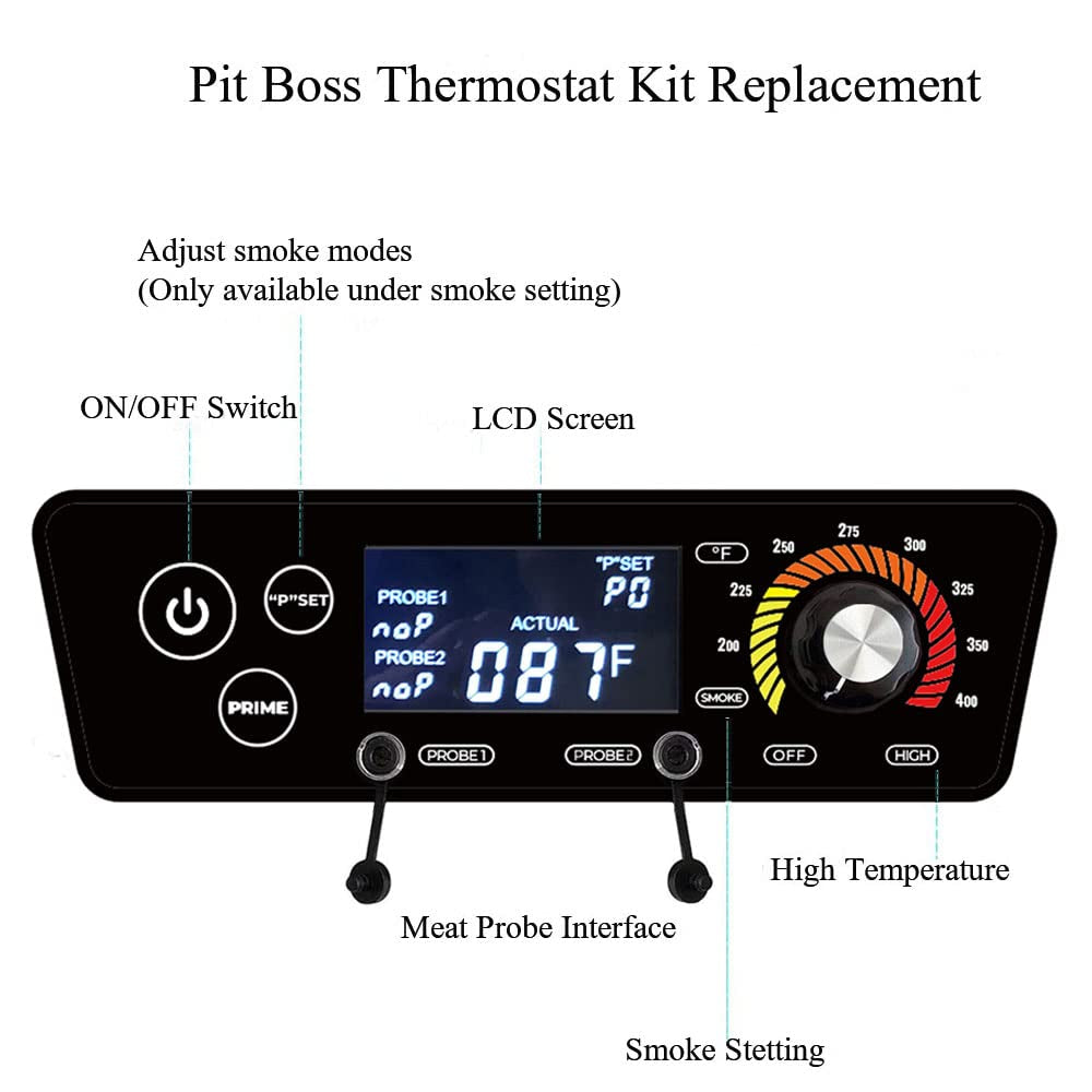 Upgrade Control Board for Pit Boss Replacement, Pit Boss Control Panel Grill Parts Replacement Digital Controller, Compatible with Pit Boss Austin XL Smoker Pellet Grills