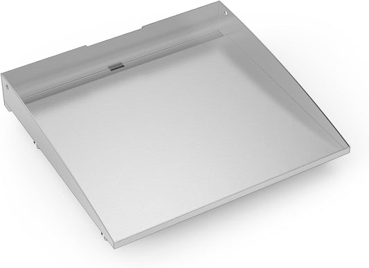 Stainless Steel Flat Top Griddle for Blackstone 17 Inch Tabletop Grill Station, Griddle Replacement Top with Rear Grease System