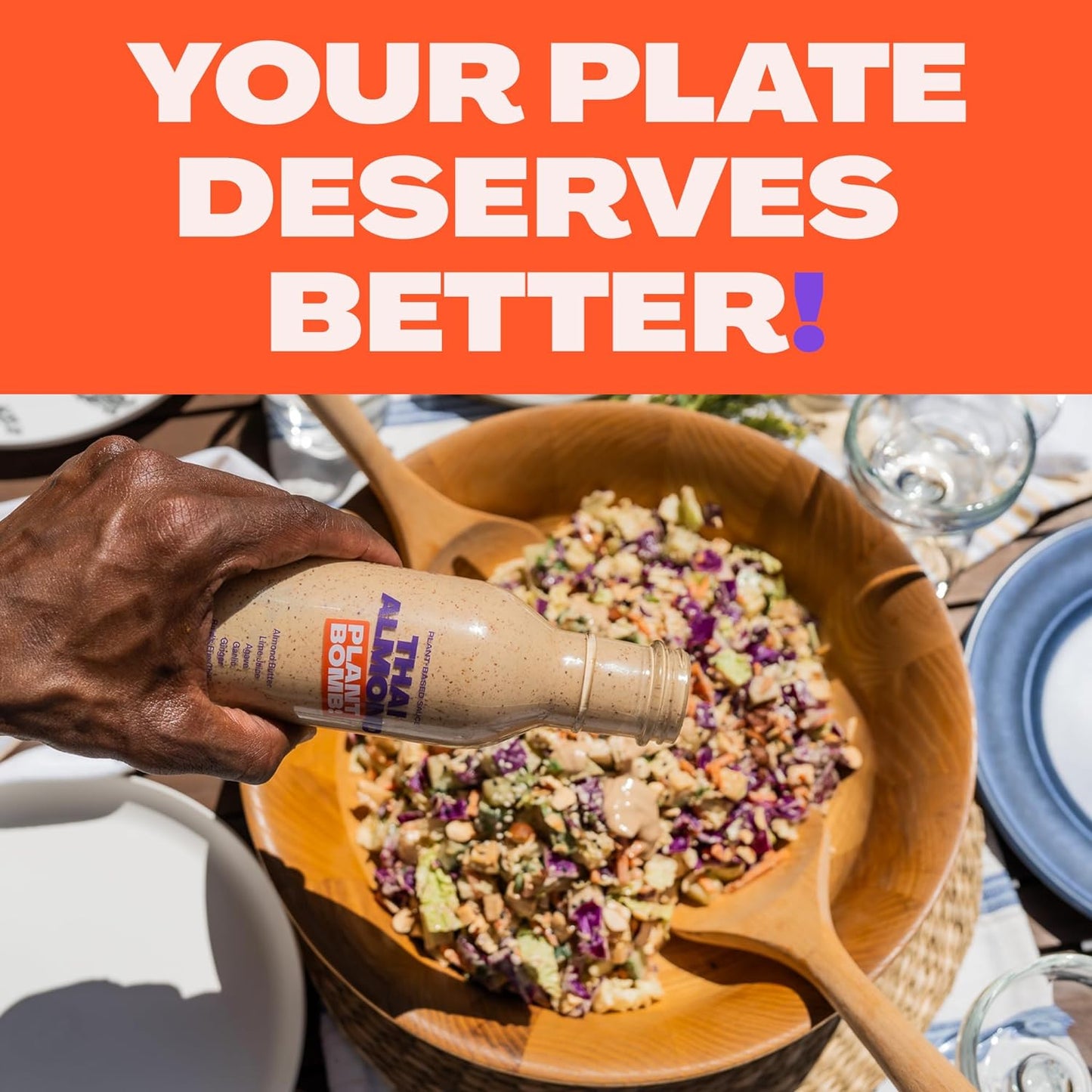 Plant Bomb Garlic Tahini Plant-Based Sauce, Marinade & Dressing - Gluten-Free, Non-Gmo, Dairy-Free, No Sugar Added - Vegan, Paleo, Low Carb, Keto Friendly - 12 Ounce (Pack of 2)