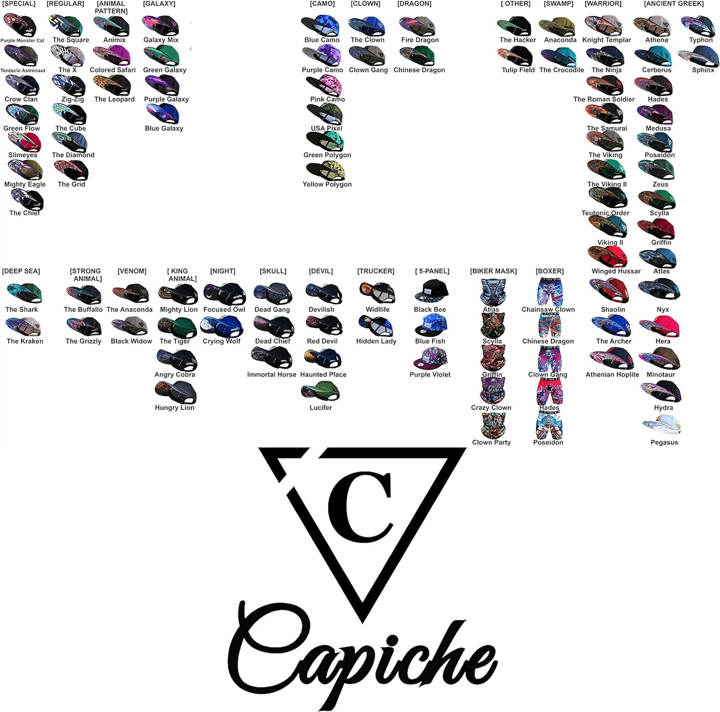 [99+ Variations] Special Series Snapback Cap - One Size - Unisex - Men