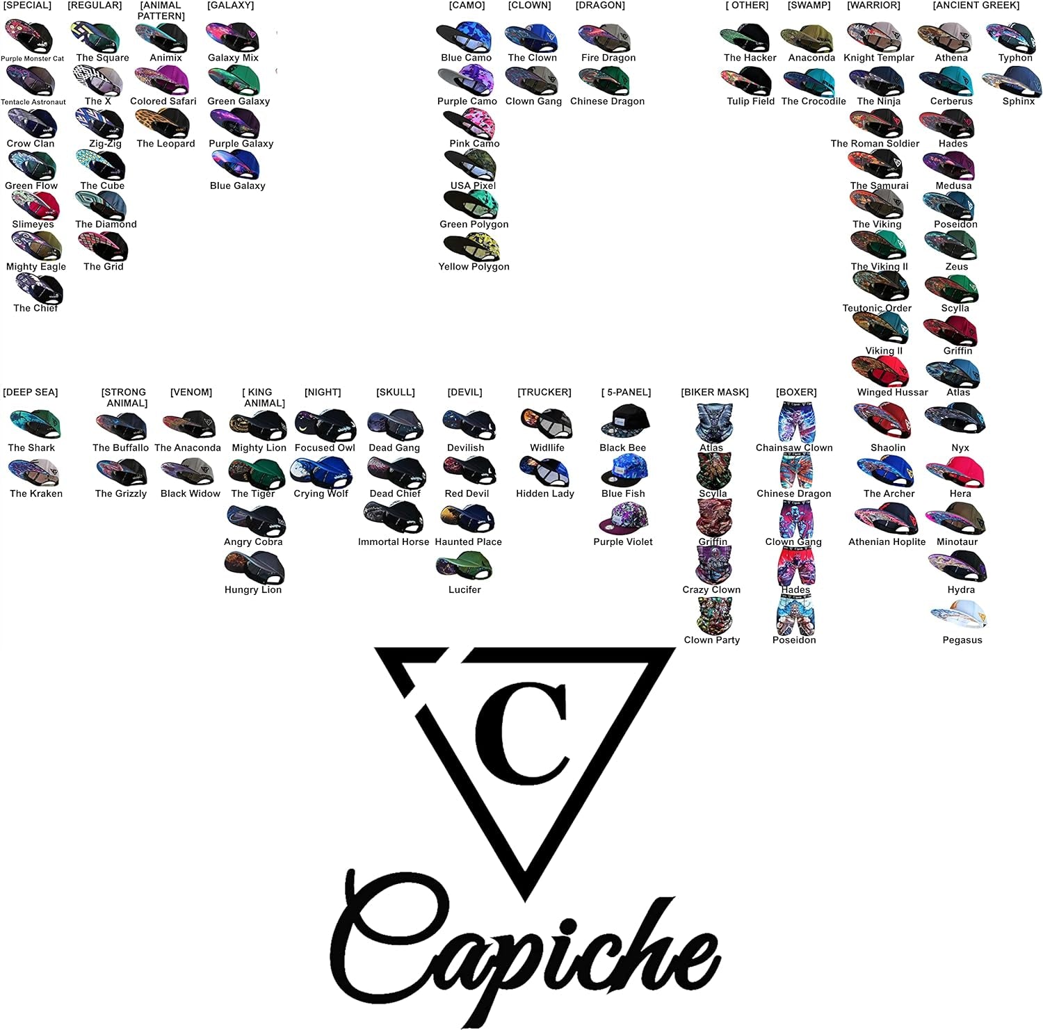 [99+ Variations] Special Series Snapback Cap - One Size - Unisex - Men