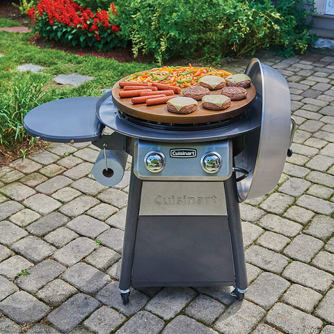 Image of CGG-888 Outdoor Stainless Steel Lid, 360° Griddle Cooking Center