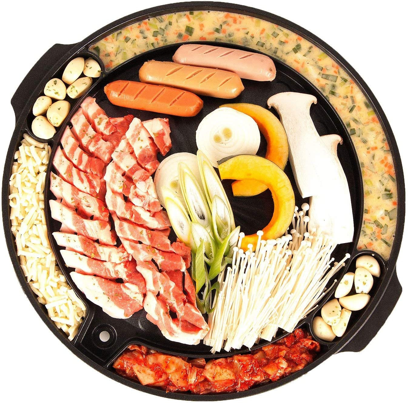 - Master Grill Pan, Korean Traditional BBQ Grill Pan - Stovetop Nonstick Indoor/Outdoor Smokeless BBQ Cast Aluminum Grill Pan