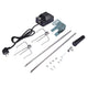 Rotisserie Set with Motor Stainless Steel Automatic BBQ Rotisserie Kit Grill for Grilling Hot Dog Chicken Steak Camping BBQ Tool
