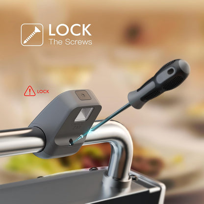 Grill Ligt, Barbecue eat-Resistant round andle Ligt wit Gravity Sensor, andle Diameter of 1.25In, Applicable to BBQ