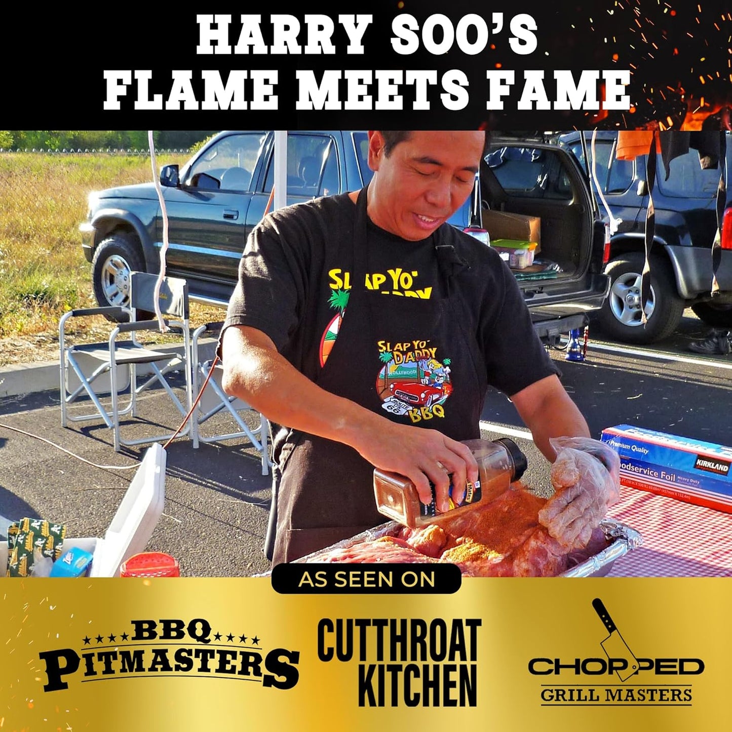Slap Yo Daddy BBQ Rub Seasonings Love Meat Tender - Spices and Seasonings for Smoking Pork, Rib, Brisket - All Purpose Championship BBQ Seasoning from Harry Soo - No MSG, Gluten Free