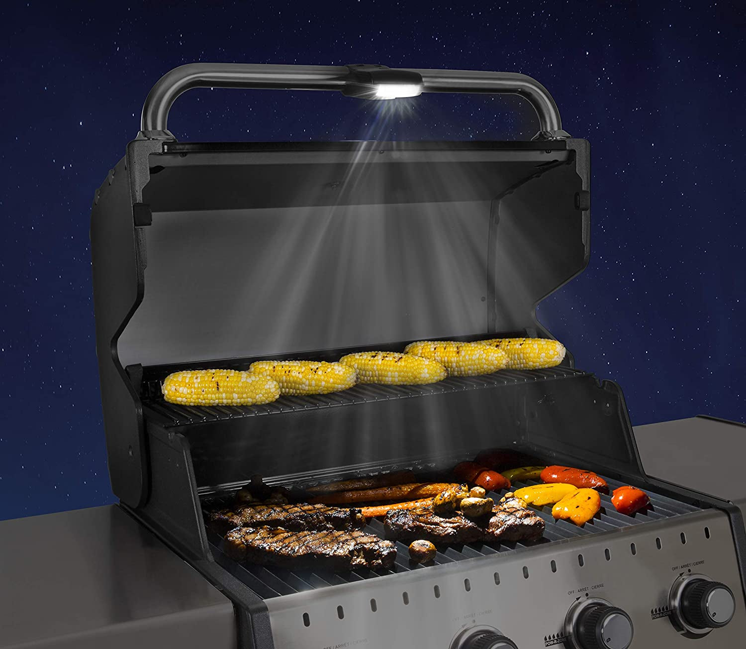 60934 Handle-Mount LED Grill Light, Basic, White