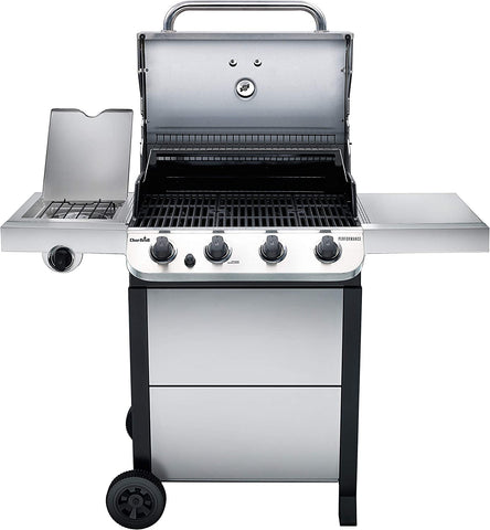 Image of Performance Series Convective 4-Burner with Side Burner Cart Propane Gas Stainless Steel Grill - 463377319