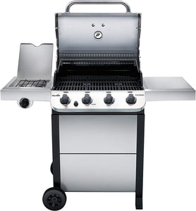 Performance Series Convective 4-Burner with Side Burner Cart Propane Gas Stainless Steel Grill - 463377319