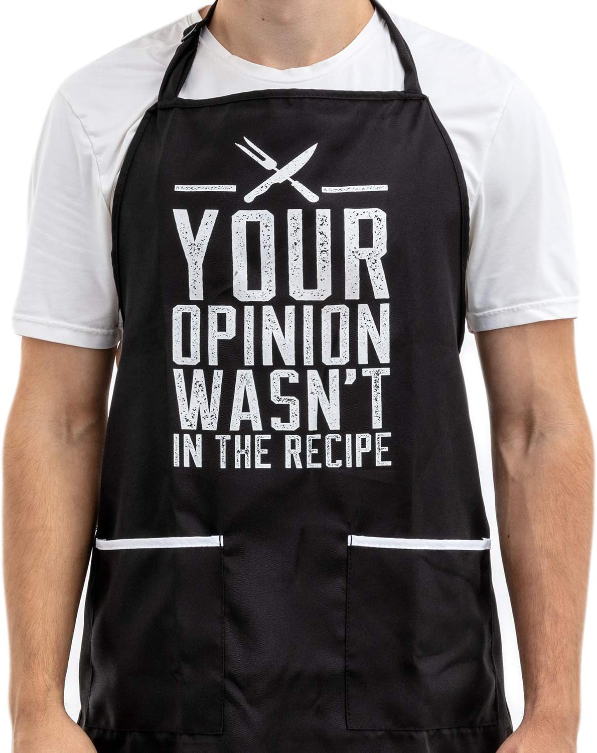 Funny Apron for Women and Men - Adjustable Chef Apron for Grilling, Cooking, BBQ