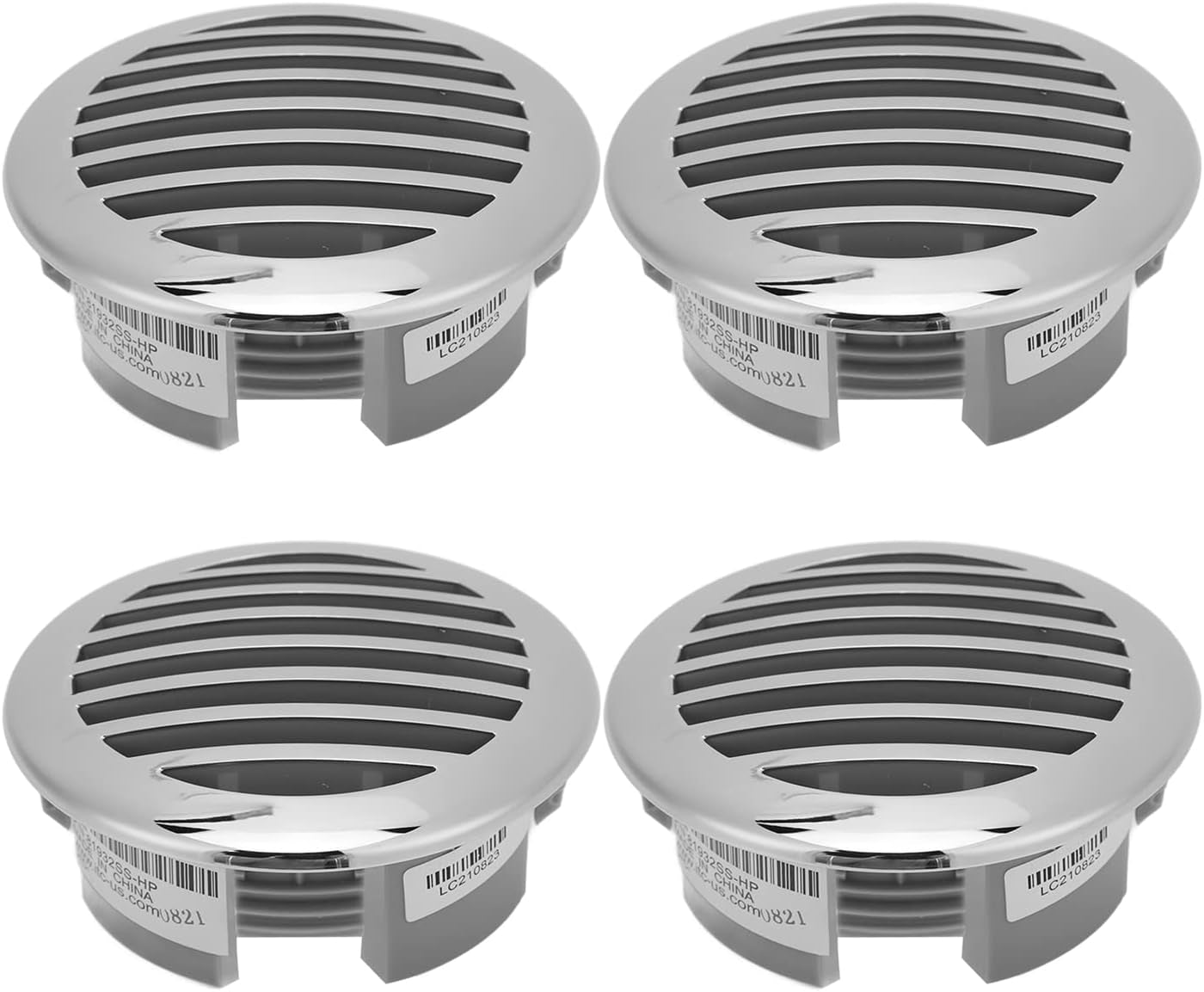 Boats Airflow Vent Cover 4Pcs 3.5In 316 Stainless Steel High Polished Cap Boats Air Outlet Grill Marine Parts for Yachts Rvs