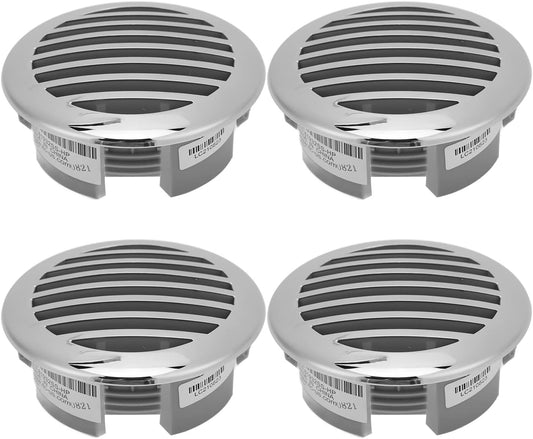 Boats Airflow Vent Cover 4Pcs 3.5In 316 Stainless Steel High Polished Cap Boats Air Outlet Grill Marine Parts for Yachts Rvs