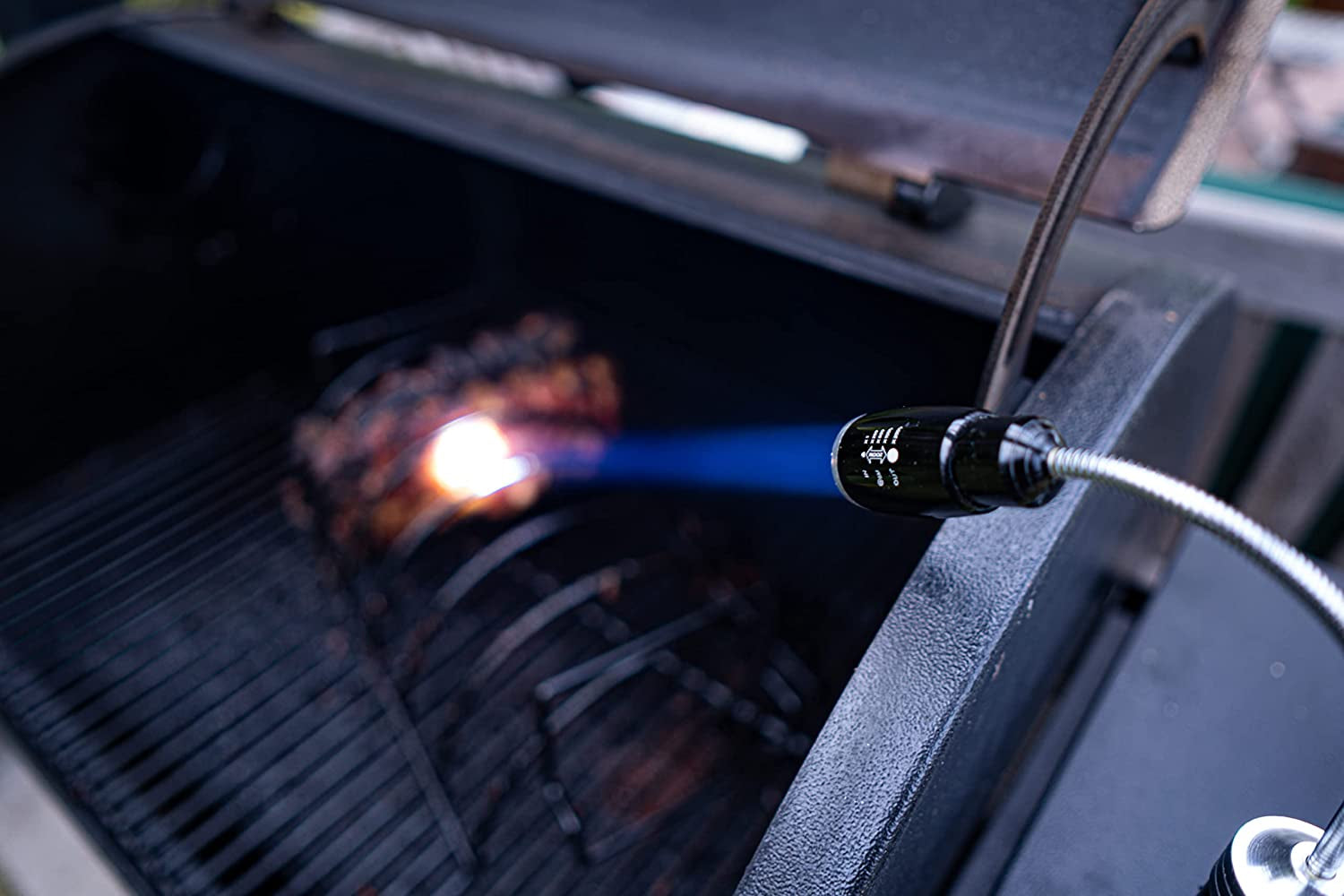 | Magnetic LED Grill Lights – Pack of 2 | Heat Resistant Aluminum | High Powered Magnetic Base | Flexible Gooseneck | Cordless Battery Powered | Camping & Travel Lights | Grill Accessory