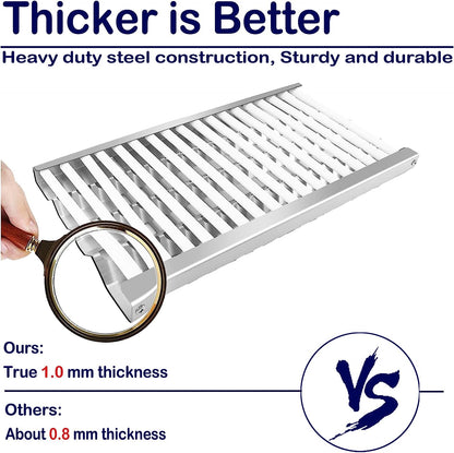 Grill Heat Plate Shield BBQ Ceramic Rod Complete Radiant Tray Replacement Parts for DCS 27DBQ, 27DBR, 27DSBQ, 27FSBQ, 36DBQ, 48DBQ, BGA27-BQ, BGB36-BQARN, BGB48-BQARL, Stainless Steel Gas Burner Cover