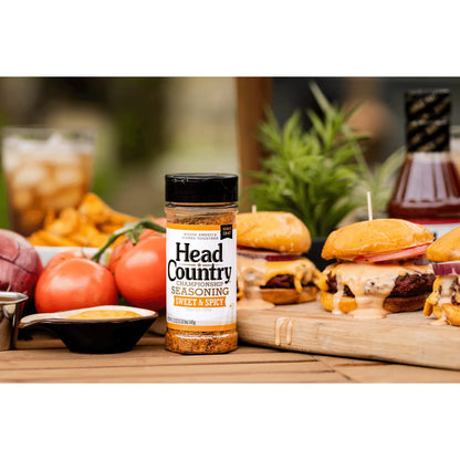 Head Country Bar-B-Q Championship Seasoning, Sweet & Spicy | Gluten Free, MSG Free Barbecue Seasoning with No Allergens | Sweet, Smoky Dry Rub Great on BBQ Chicken, Pork & Ribs | 5.12 Ounce, Pack of 1