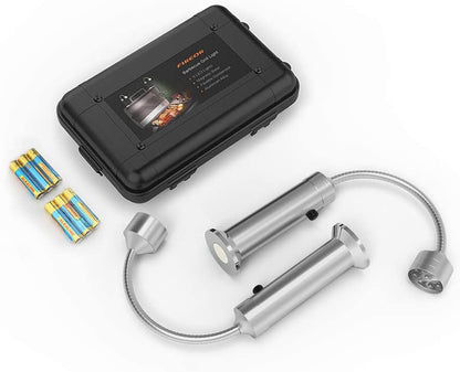 BBQ Grill Light Grilling Accessories for Outdoor, Magnetic Barbecue LED Night Lamp Flexible Gooseneck Cool Traveler Supplies Lighter, Men Dad Gift Pellet Smoker Griddle Gadget