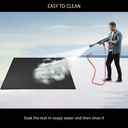 under Grill Mat for Outdoor Grill Deck Patio Protector Extra Large 40’’X60’’ Fireproof Waterproof Oil-Proof Fire Pit Mat Silicone Fiber Glass BBQ Floor Mat (40''X60'')