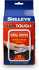 BBQ Grill Tough Wipes, Cleans and Absorbs Grease and Grime, Food-Safe and Scrub-Free, 12 Wipes