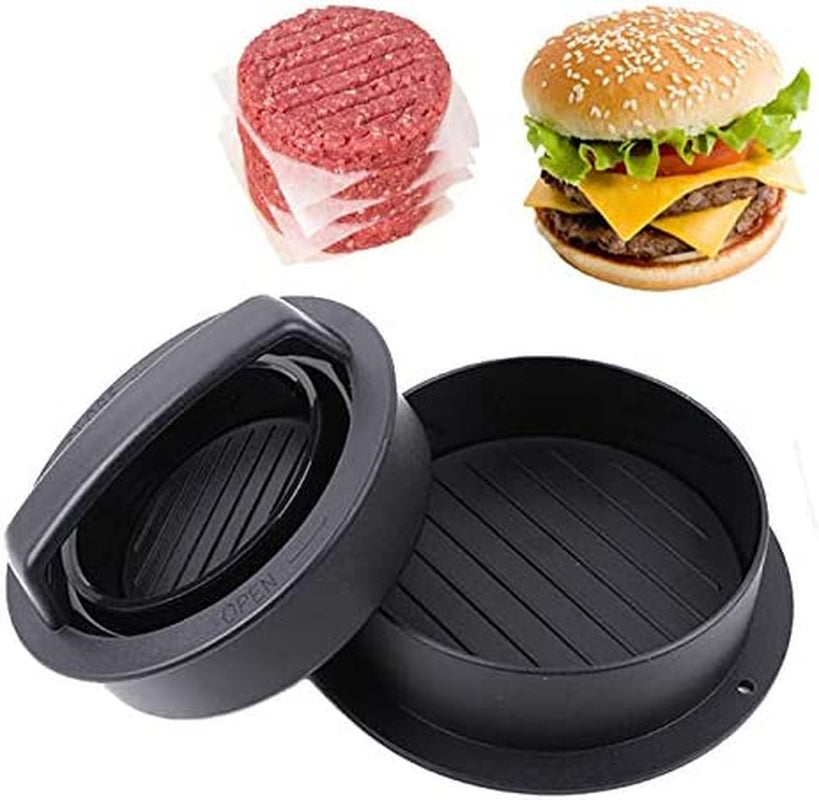 Leden Burger Press Hamburger Press Patty Maker for BBQ Grill 3-In-1 Non Stick Stuffed Burger Mold, Kitchen Tool, Beef Patties and Sliders
