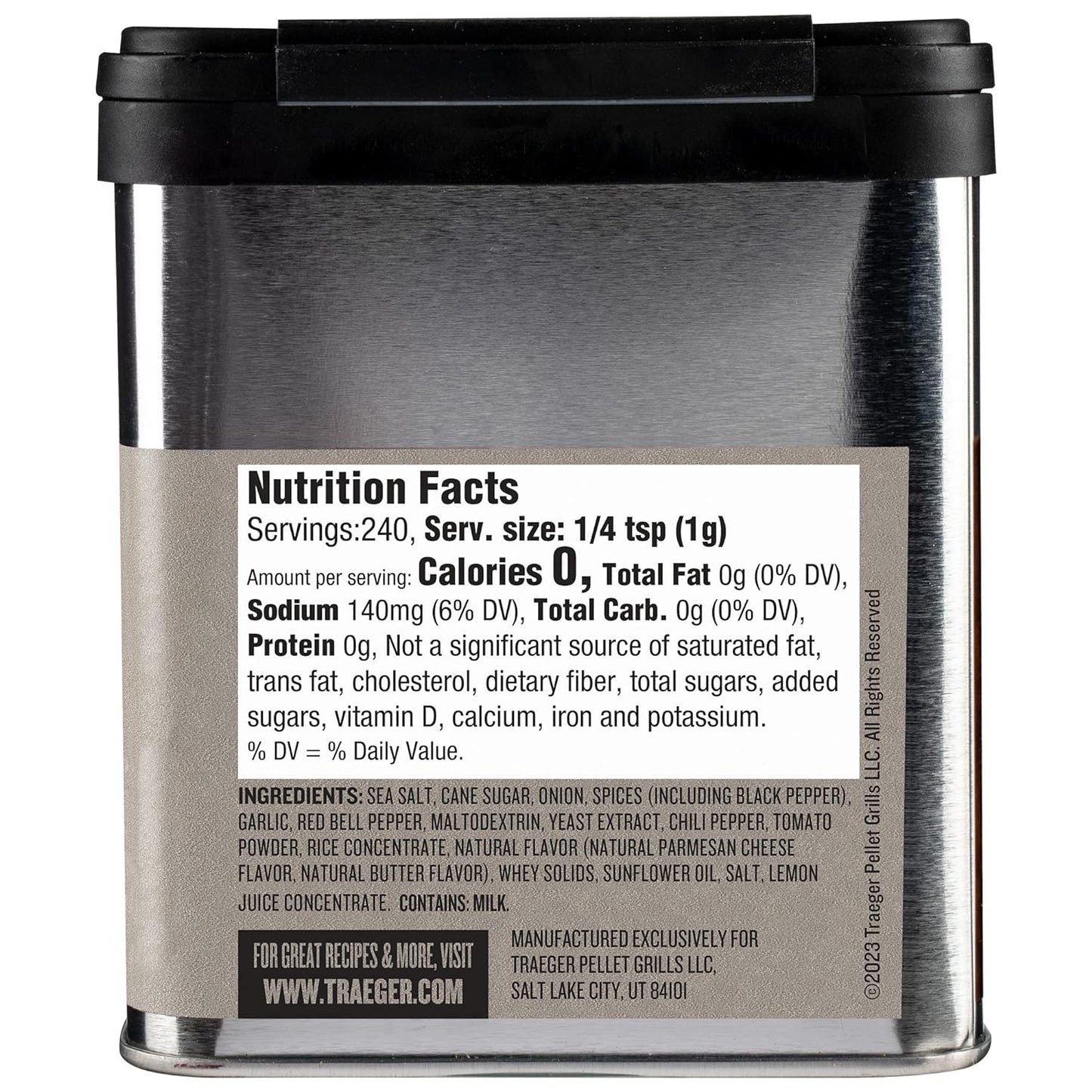 Traeger Grills SPC215 Burger Rub with Onion, Garlic, & Cheese Flavor 8.50 Ounce (Pack of 1)