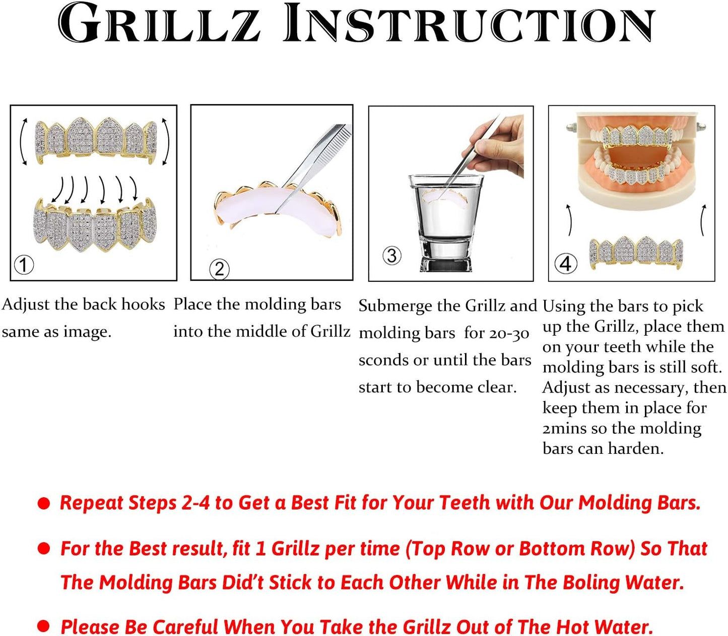 Grills for Your Teeth Gold Grillz Poker Heart Teeth Diamond Grillz for Men Women 18K Plated Iced Out Hip Hop Top & Bottom Face Grills for Teeth Rapper Costume Cosplay