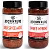 BBQ Spice Mojo + Sweet Inferno Spice Rub Bundle | BBQ Rub for Salmon, Chicken, Pork, Beef & Veggies by