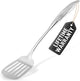 Zulay Kitchen Heavy Duty Stainless Steel Metal Spatula - 14.8" Stainless Steel Spatula for Cooking - Spatula Stainless Steel for Frying - Ergonomic Easy Grip Handle - Slotted Turner Grill Spatula