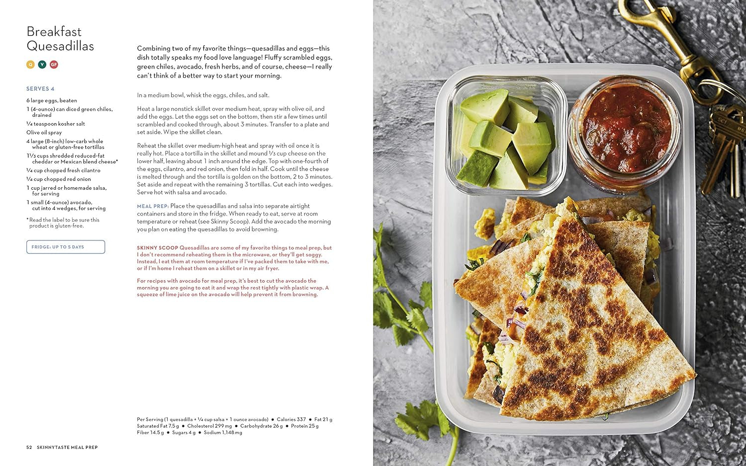 Skinnytaste Meal Prep: Healthy Make-Ahead Meals and Freezer Recipes to Simplify Your Life: a Cookbook