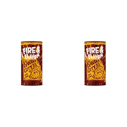 Kansas City Rib Rub, Authentic Kansas City BBQ Flavored Dry Seasoning for Ribs, Signature Blend, Gluten Free, Kosher, GMO Free, 9Oz (Pack of 2)