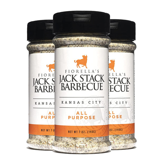 Jack Stack Barbecue All Purpose Dry Rub Seasoning - Kansas City Spice 3 Pack - for Chicken, Beef, Ribs, Vegetables, Seafood, and More (7Oz Each)