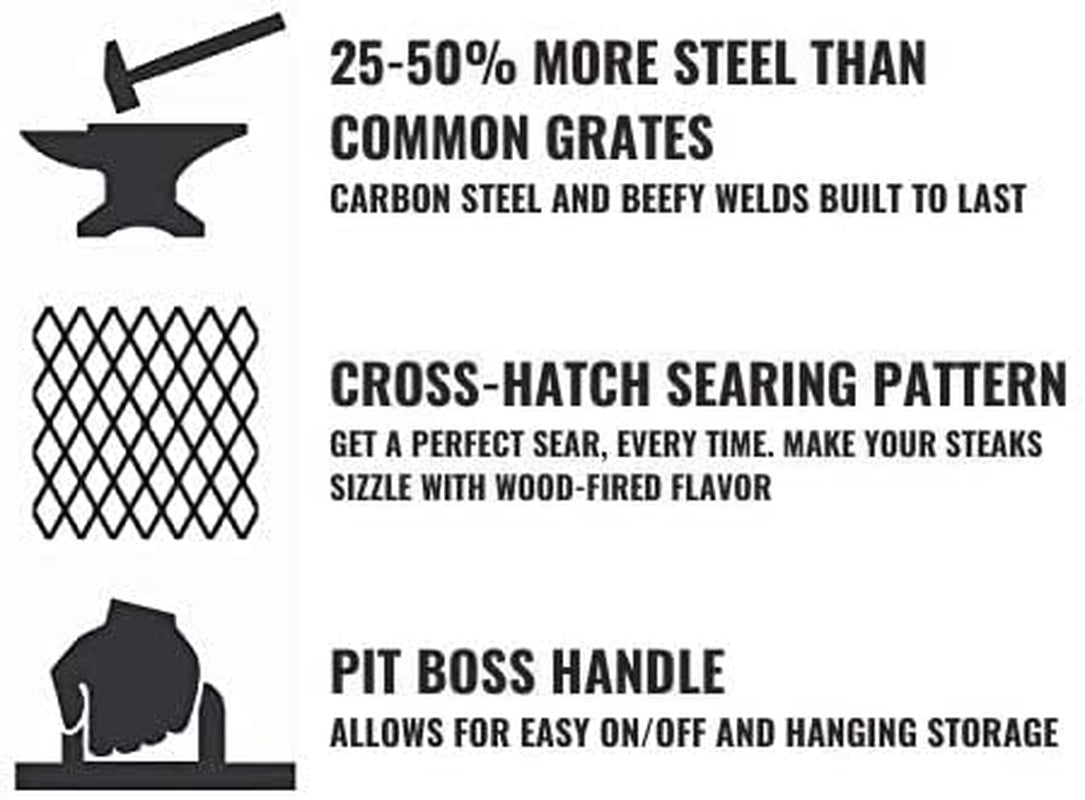 Fire Pit Grilling Grate - High Temperature round Outdoor Cooking BBQ Firegrate for Outdoor Pits and Campfire - 34”