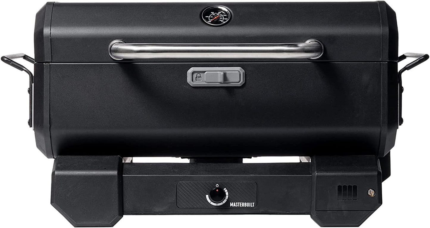 MB20040522 Portable Charcoal Grill without Cart, 17"D X 28"W X 9"H, Black