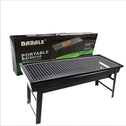 Portable Charcoal Grill Outdoor Grill with Handle Foldable BBQ Grill for Picnic Beach Terrace Backyard Barbecue(Large)