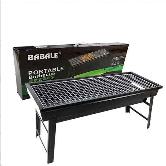 Portable Charcoal Grill Outdoor Grill with Handle Foldable BBQ Grill for Picnic Beach Terrace Backyard Barbecue(Large)