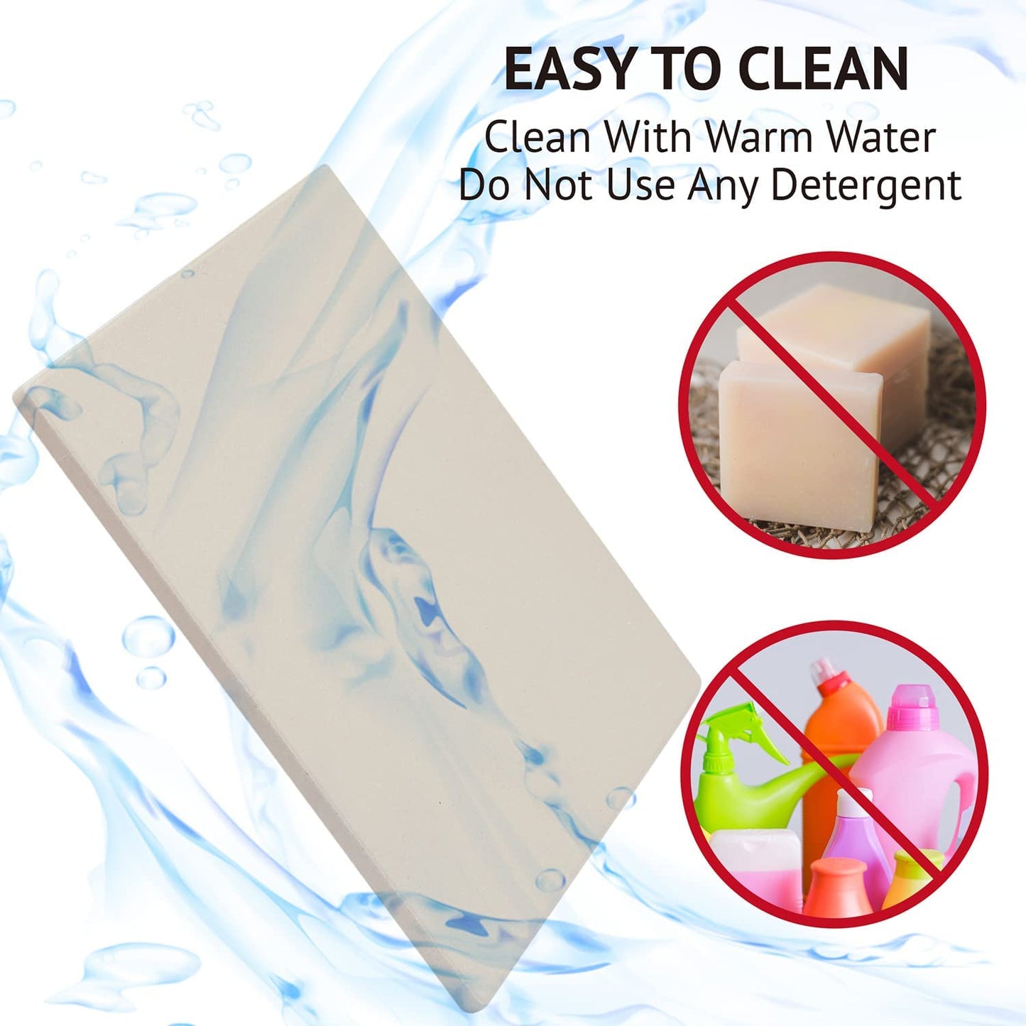 12" X 12" Pizza Stone Square Baking Stone | Premium Cordierite Pizza Grilling Stone for Grill Oven RV Oven | Bake Homemade Golden Crispy Crust Pizza