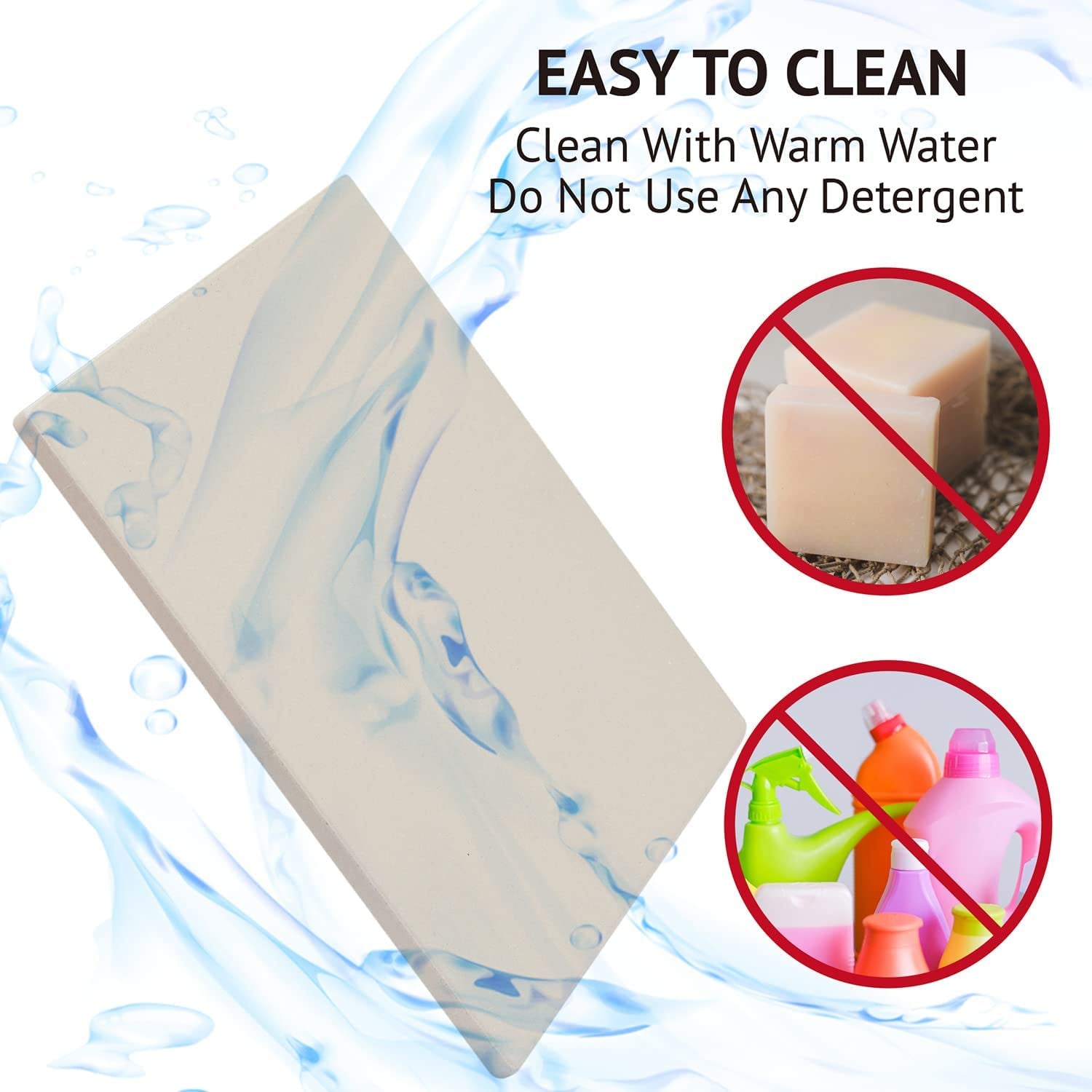 12" X 12" Pizza Stone Square Baking Stone | Premium Cordierite Pizza Grilling Stone for Grill Oven RV Oven | Bake Homemade Golden Crispy Crust Pizza