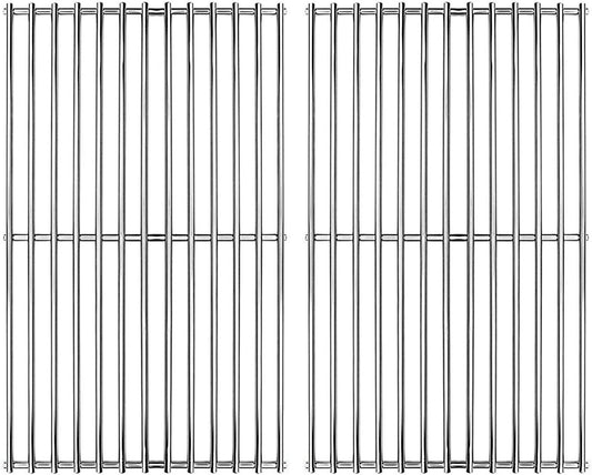 SUS304 Stainless Grill Grates 17 3/16 X 13 1/2 Inch Each for Grill Master 720-0697, Nexgrill and Uniflame Gas Grills, Set of 2 SCI812