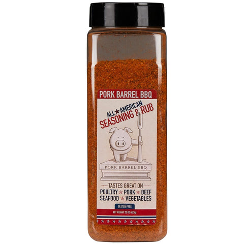 Image of Keto-Friendly Steak, Pork Chop & Chicken BBQ Rub I Pork Barrel BBQ All American Spice BBQ Seasoning - Gluten Free, Sugar Free, No Preservatives or MSG I Dry Rub Great on Steaks, Brisket, Chicken Wings & Burgers