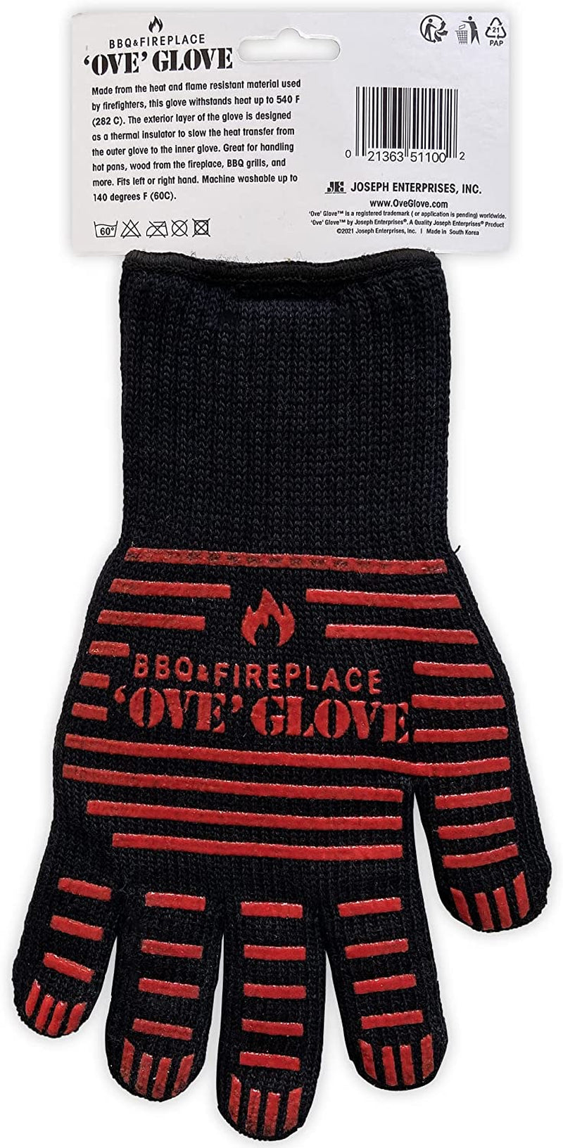 BBQ  - Superior Heat and Flame Protection - Extended Wrist for Additional Safety - Ideal for Outdoor Cooking, Grilling, Barbeque