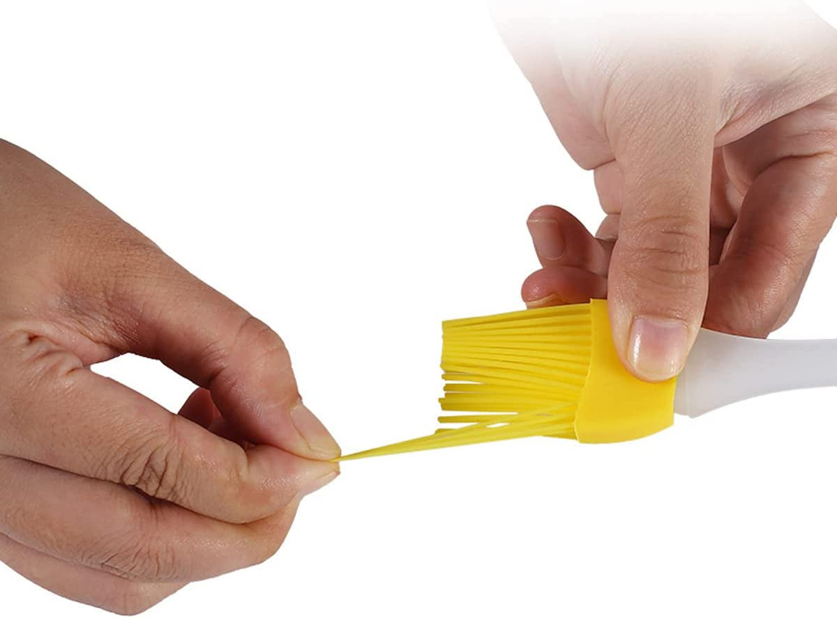 Basting Brush, Basting Brushes Grill Kitchen Silicone Pastry Cooking Brushs & BBQ Basting Brush, Varying Bright Color - Best Kitchen Gadget (Oil Brush 4 Pack)
