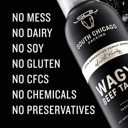 South Chicago Packing Wagyu Beef Tallow Spray, 7 Ounces Liquid, Paleo-Friendly, Keto-Friendly, 100% Pure Wagyu